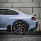 Carbon Winglets Dry Carbon Colored Headlight Covers suitable for BMW M2 G87 | G87Parts.de 