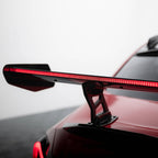 Carbon fiber rear wing spoiler with LED lighting, compatible with BMW 2 Series G42 & M2 G87 | G87Parts.de 