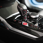 Carbon fiber gearshift lever cover, dry carbon, for BMW M2 G87 | G87Parts.de 