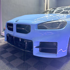 Carbon fiber air intakes "Flat" Dry Carbon, compatible with BMW M2 G87 | G87Parts.de 