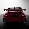 Carbon fiber rear wing spoiler with LED lighting, compatible with BMW 2 Series G42 & M2 G87 | G87Parts.de 