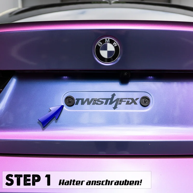 Kennzeichenhalterung Klicksystem Twistnfix Heck für BMW M2 G87 | G87Parts.de