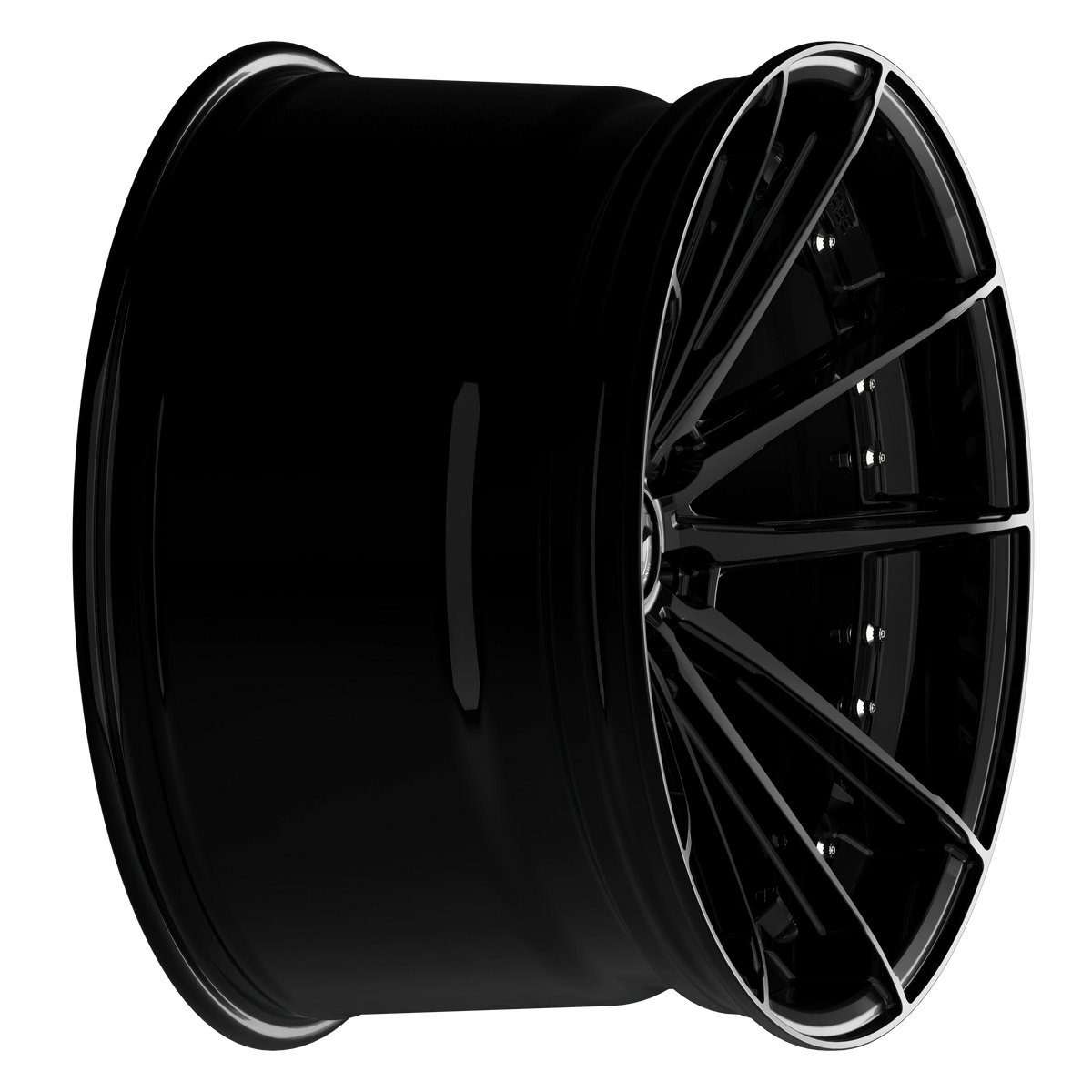 SIXNINE FF-THREE Felgensatz – 4 Felgen 2× 10,5x20 ET15 VA, 2× 11,5x21 ET17 HA, GlossyBlack passend für BMW M2 G87