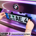 Kennzeichenhalterung Klicksystem Twistnfix Heck für BMW M2 G87 | G87Parts.de