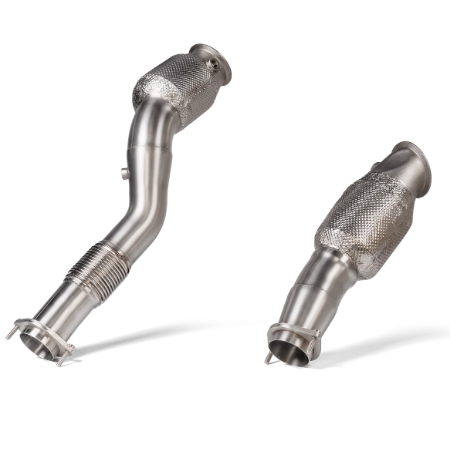 Akrapovic Titanium Downpipes mit 200-Zellen KAT für BMW M2 G87 | G87Parts.de