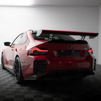Carbon fiber rear wing spoiler with LED lighting, compatible with BMW 2 Series G42 & M2 G87 | G87Parts.de 