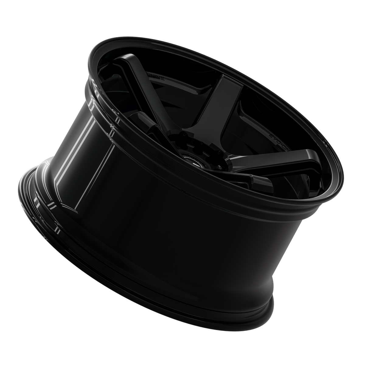 SIXNINE EVO-ONE Felgensatz – 4 Felgen 2× 10,5x20 ET15 VA, 2× 11x20 ET12 HA, GlossyBlack passend für BMW M2 G87 – Vorderachse 10,5x20 Hero