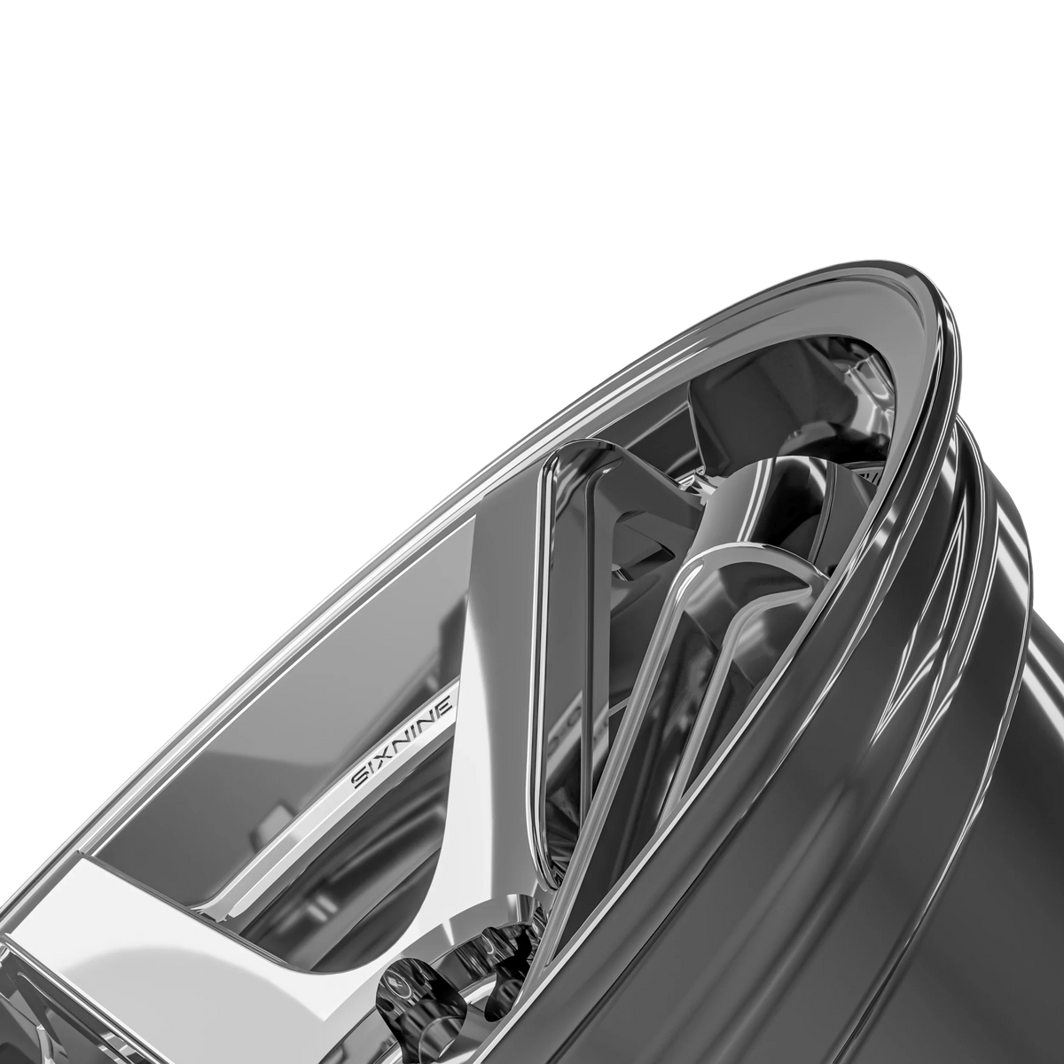 SIXNINE EVO-ONE Felgensatz – 4 Felgen 2× 10,5x20 ET15 VA, 2× 11x20 ET12 HA, LiquidMetal passend für BMW M2 G87 – Vorderachse 10,5x20 Detail