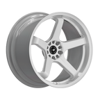 SIXNINE EVO-ONE Felgensatz – 4 Felgen 2× 10,5x20 ET15 VA, 2× 11x20 ET12 HA, PureWhite passend für BMW M2 G87 – Vorderachse 10,5x20 Halbansicht