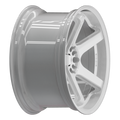 SIXNINE EVO-ONE Felgensatz – 4 Felgen 2× 10,5x20 ET15 VA, 2× 11x20 ET12 HA, PureWhite passend für BMW M2 G87 – Vorderachse 10,5x20 Seitenansicht