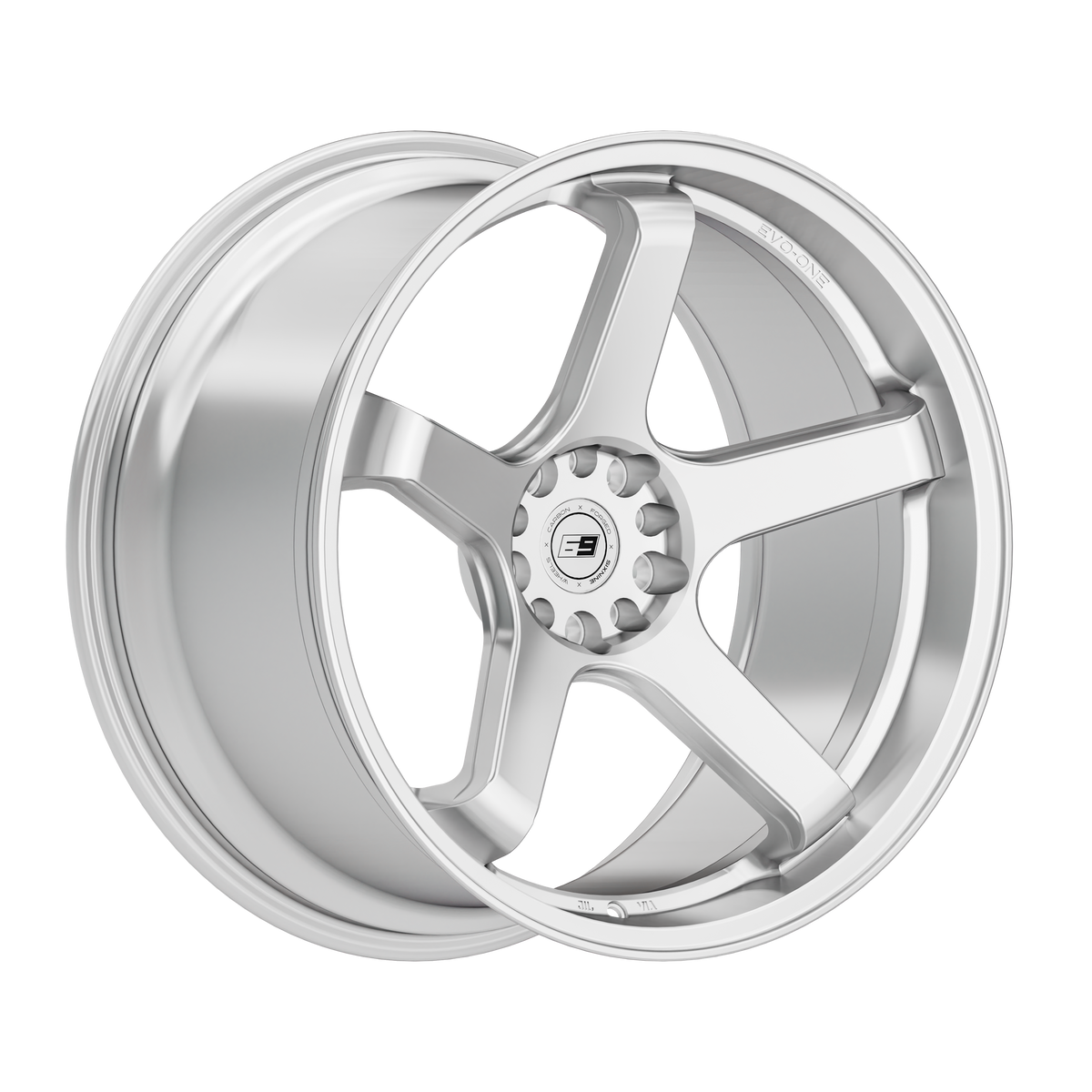 SIXNINE EVO-ONE Felgensatz HyperSilver passend für BMW M2 G87 – Hinterachse 11x20 Halbansicht