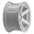 SIXNINE EVO-ONE Felgensatz – 4 Felgen 2× 10,5x20 ET15 VA, 2× 11x20 ET12 HA, PureWhite passend für BMW M2 G87 – Hinterachse 11x20 Seitenansicht