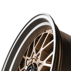 SIXNINE EVO-TWO Felgensatz – 4 Felgen 2× 10,5x20 ET15 VA, 2× 11,5x21 ET17 HA, ChampagneGold passend für BMW M2 G87 – Vorderachse 10,5x20 Detail