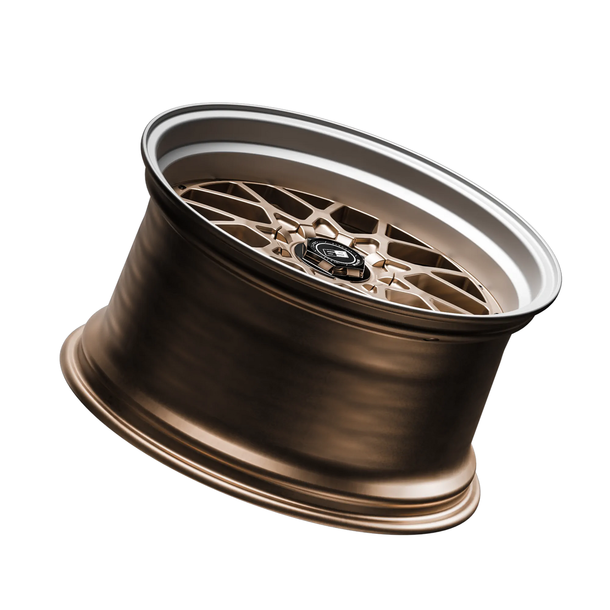 SIXNINE EVO-TWO Felgensatz – 4 Felgen 2× 10,5x20 ET15 VA, 2× 11,5x21 ET17 HA, ChampagneGold passend für BMW M2 G87 – Vorderachse 10,5x20 Hero