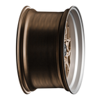 SIXNINE EVO-TWO Felgensatz – 4 Felgen 2× 10,5x20 ET15 VA, 2× 11,5x21 ET17 HA, ChampagneGold passend für BMW M2 G87 – Vorderachse 10,5x20 Seitenansicht