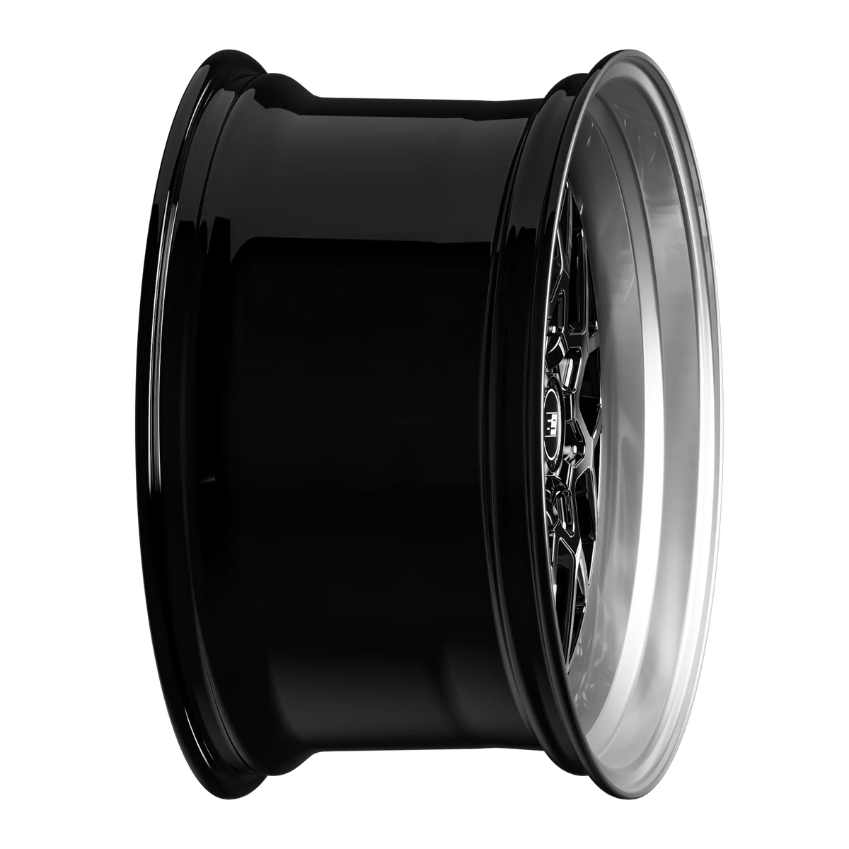 SIXNINE EVO-TWO Felgensatz – 4 Felgen 2× 10,5x20 ET15 VA, 2× 11,5x21 ET17 HA, GlossyBlack passend für BMW M2 G87 – Vorderachse 10,5x20 Seitenansicht
