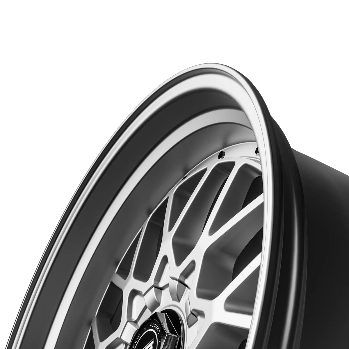 SIXNINE EVO-TWO Felgensatz – 4 Felgen 2× 10,5x20 ET15 VA, 2× 11,5x21 ET17 HA, HyperSilver passend für BMW M2 G87 – Vorderachse 10,5x20 Detail