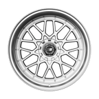 SIXNINE EVO-TWO Felgensatz – 4 Felgen 2× 10,5x20 ET15 VA, 2× 11,5x21 ET17 HA, HyperSilver passend für BMW M2 G87 – Vorderachse 10,5x20 Frontansicht