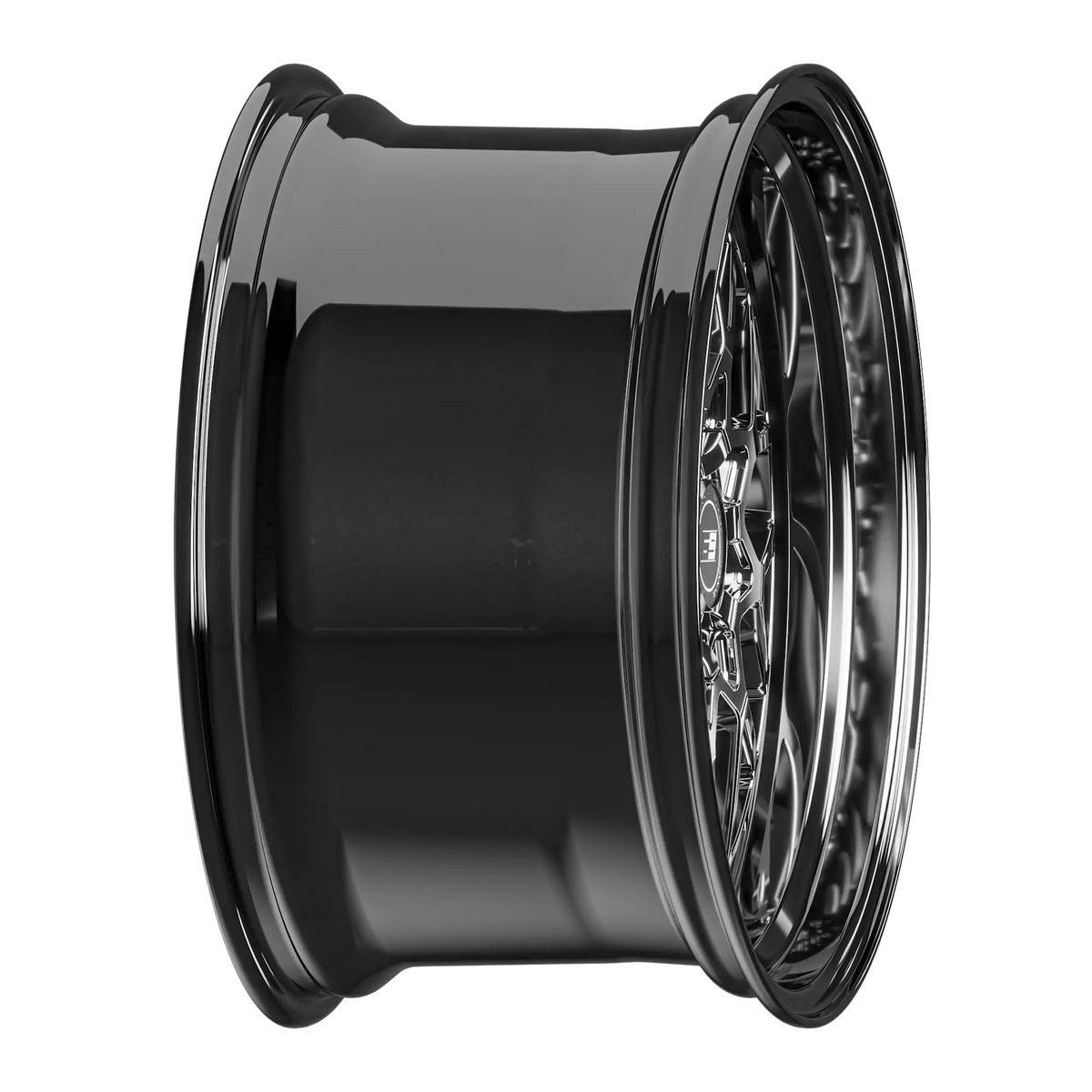 SIXNINE EVO-TWO Felgensatz – 4 Felgen 2× 10,5x20 ET15 VA, 2× 11,5x21 ET17 HA, LiquidMetal passend für BMW M2 G87 – Vorderachse 10,5x20 Seitenansicht