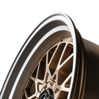 SIXNINE EVO-TWO Felgensatz – 4 Felgen 2× 10,5x20 ET15 VA, 2× 11,5x21 ET17 HA, ChampagneGold passend für BMW M2 G87 – Hinterachse 11,5x21 Detail