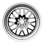 SIXNINE EVO-TWO Felgensatz – 4 Felgen 2× 10,5x20 ET15 VA, 2× 11,5x21 ET17 HA, GlossyBlack passend für BMW M2 G87 – Hinterachse 11,5x21 Frontansicht
