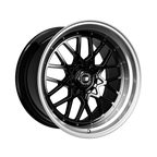 SIXNINE EVO-TWO Felgensatz – 4 Felgen 2× 10,5x20 ET15 VA, 2× 11,5x21 ET17 HA, GlossyBlack passend für BMW M2 G87 – Hinterachse 11,5x21 Halbansicht