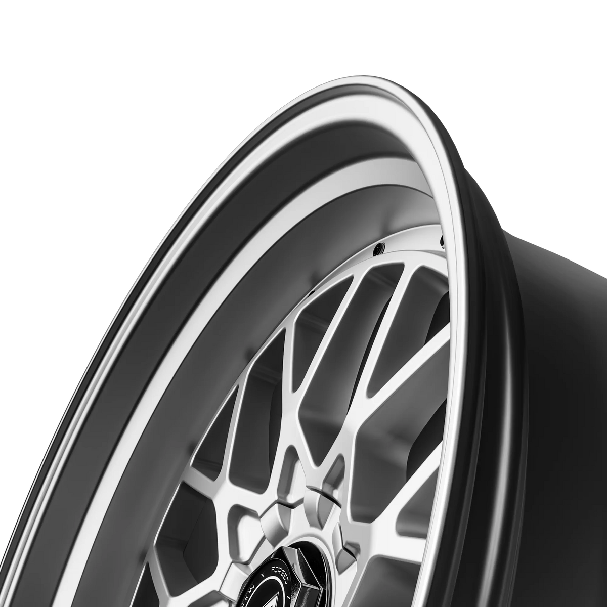 SIXNINE EVO-TWO Felgensatz – 4 Felgen 2× 10,5x20 ET15 VA, 2× 11,5x21 ET17 HA, HyperSilver passend für BMW M2 G87 – Hinterachse 11,5x21 Detail