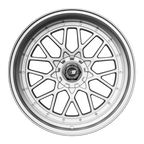 SIXNINE EVO-TWO Felgensatz – 4 Felgen 2× 10,5x20 ET15 VA, 2× 11,5x21 ET17 HA, HyperSilver passend für BMW M2 G87 – Hinterachse 11,5x21 Frontansicht