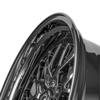 SIXNINE EVO-TWO Felgensatz – 4 Felgen 2× 10,5x20 ET15 VA, 2× 11,5x21 ET17 HA, LiquidMetal passend für BMW M2 G87 – Hinterachse 11,5x21 Detail