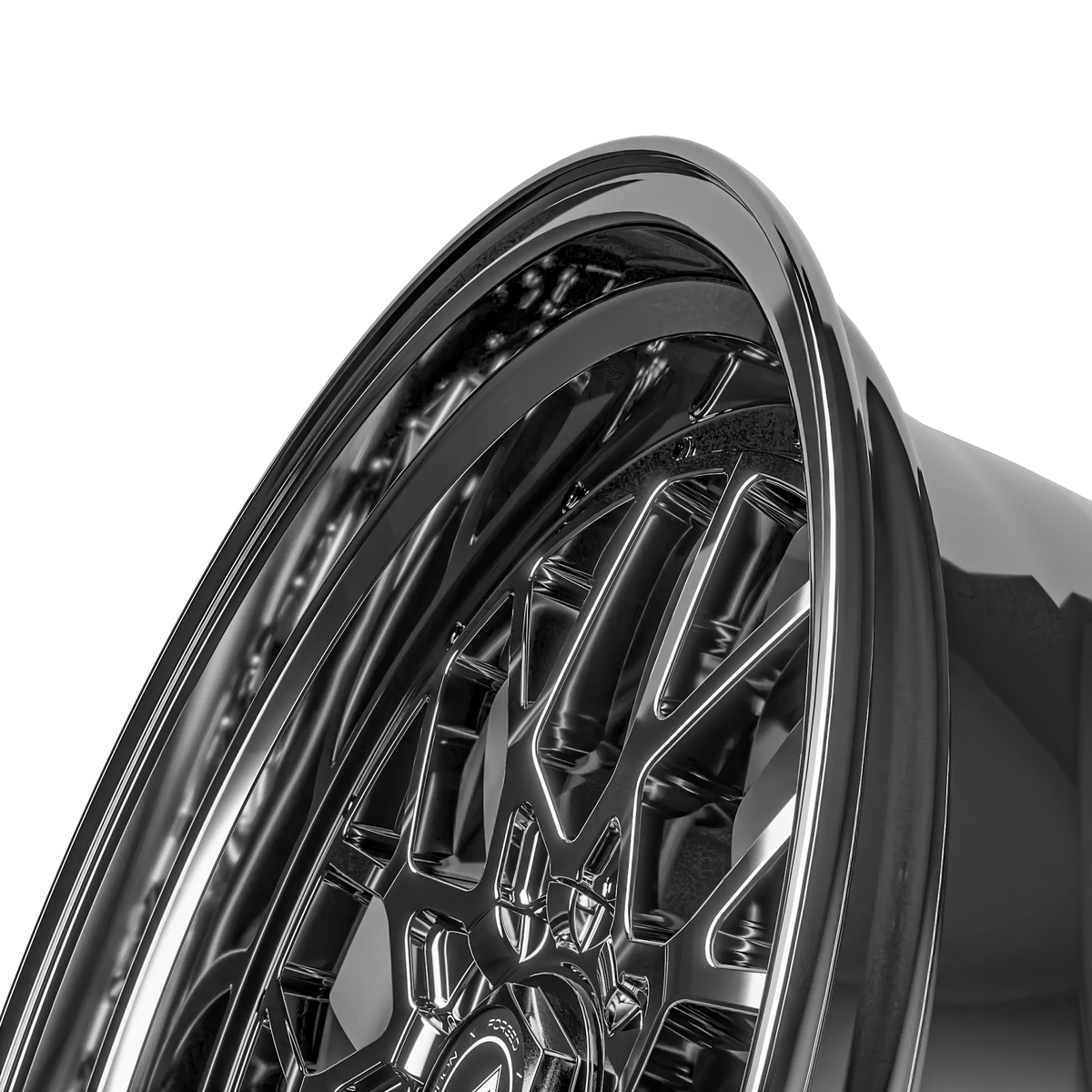 SIXNINE EVO-TWO Felgensatz – 4 Felgen 2× 10,5x20 ET15 VA, 2× 11,5x21 ET17 HA, LiquidMetal passend für BMW M2 G87 – Hinterachse 11,5x21 Detail