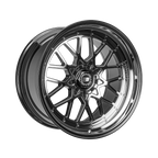 SIXNINE EVO-TWO Felgensatz – 4 Felgen 2× 10,5x20 ET15 VA, 2× 11,5x21 ET17 HA, LiquidMetal passend für BMW M2 G87 – Hinterachse 11,5x21 Halbansicht