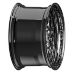 SIXNINE EVO-TWO Felgensatz – 4 Felgen 2× 10,5x20 ET15 VA, 2× 11,5x21 ET17 HA, LiquidMetal passend für BMW M2 G87 – Hinterachse 11,5x21 Seitenansicht