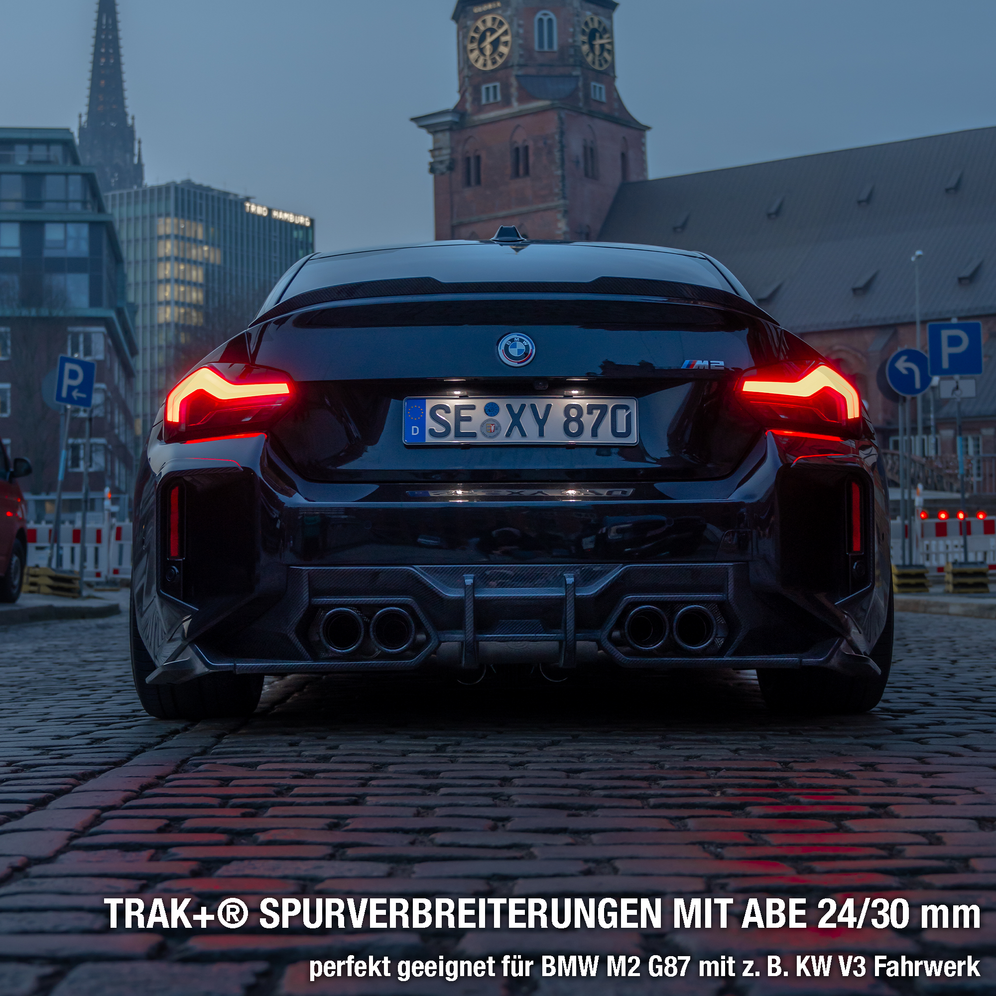 H&R TRAK+® SPURVERBREITERUNGEN MIT ABE 24 & 30 mm pro Achse für Serienfelgen