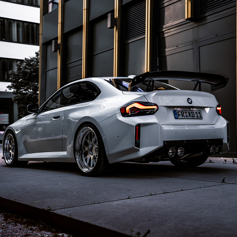 YP FORGED+R Felgen CS1.1 Ultra Deep Lip Gloss Satin Silver/Polished Lip 20/21 Zoll passend für BMW M2 G87 | G87Parts.de