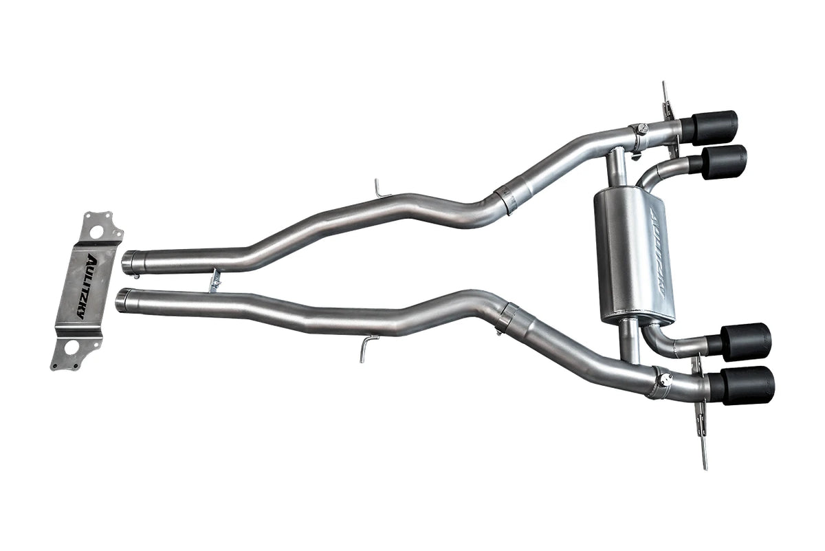 Aulitzky Exhaust Abgasanlage mit Klappen und ECE für BMW M2 G87 – Bundle mit Downpipe