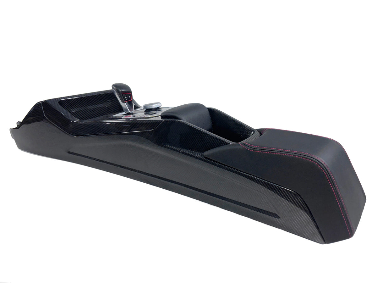 Aulitzky Tuning Armlehne Alcantara / Leder für BMW M2/M3/M4 (G80/G81/G82/G83/G87) passend für BMW M2 G87
