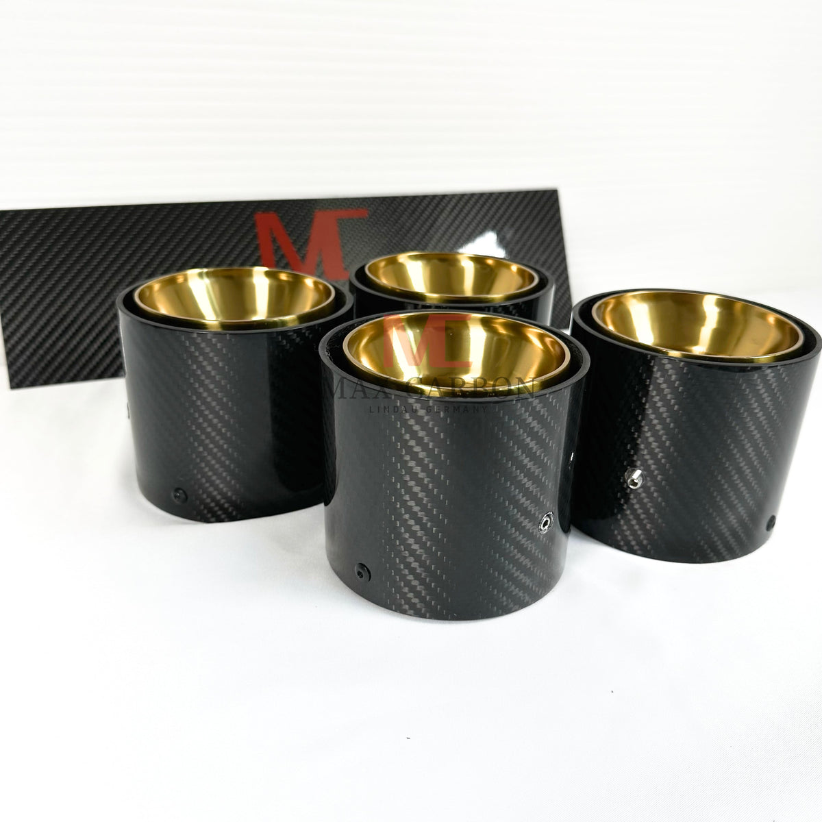 Max Carbon Dry Carbon Endrohrblenden für BMW M2 M3 M4 – G8X passend für BMW M2 G87
