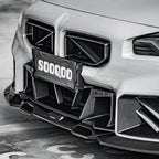 Max Carbon Dry Carbon Front Kühlergrill nur Kompatibel mit SOOQOO FRONTLIPPE passend für BMW M2 G87