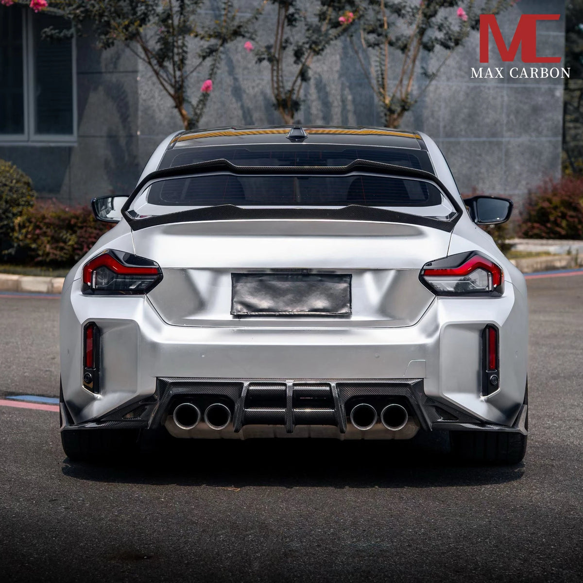 Max Carbon Dry Carbon Heckflügel Heckklappe Aufsatz / 2er G42 M240i passend für BMW M2 G87