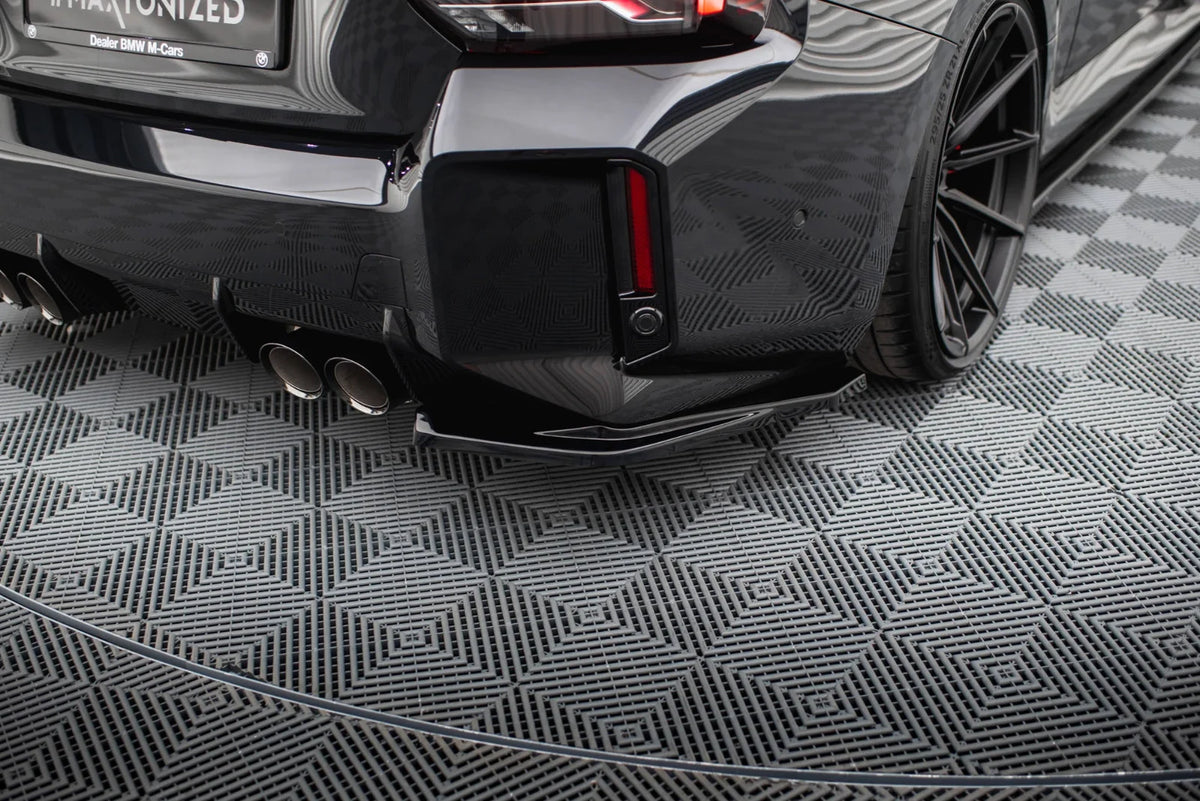 Maxton Design Heck-Seitensplitter V.1 – Schwarz glänzend passend für BMW M2 G87