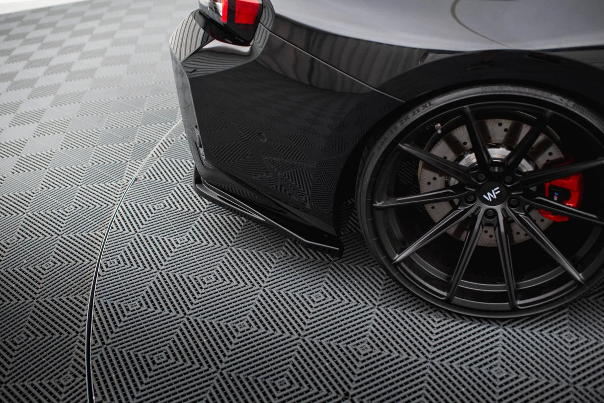 Maxton Design Heck-Seitensplitter V.1 – Schwarz glänzend passend für BMW M2 G87