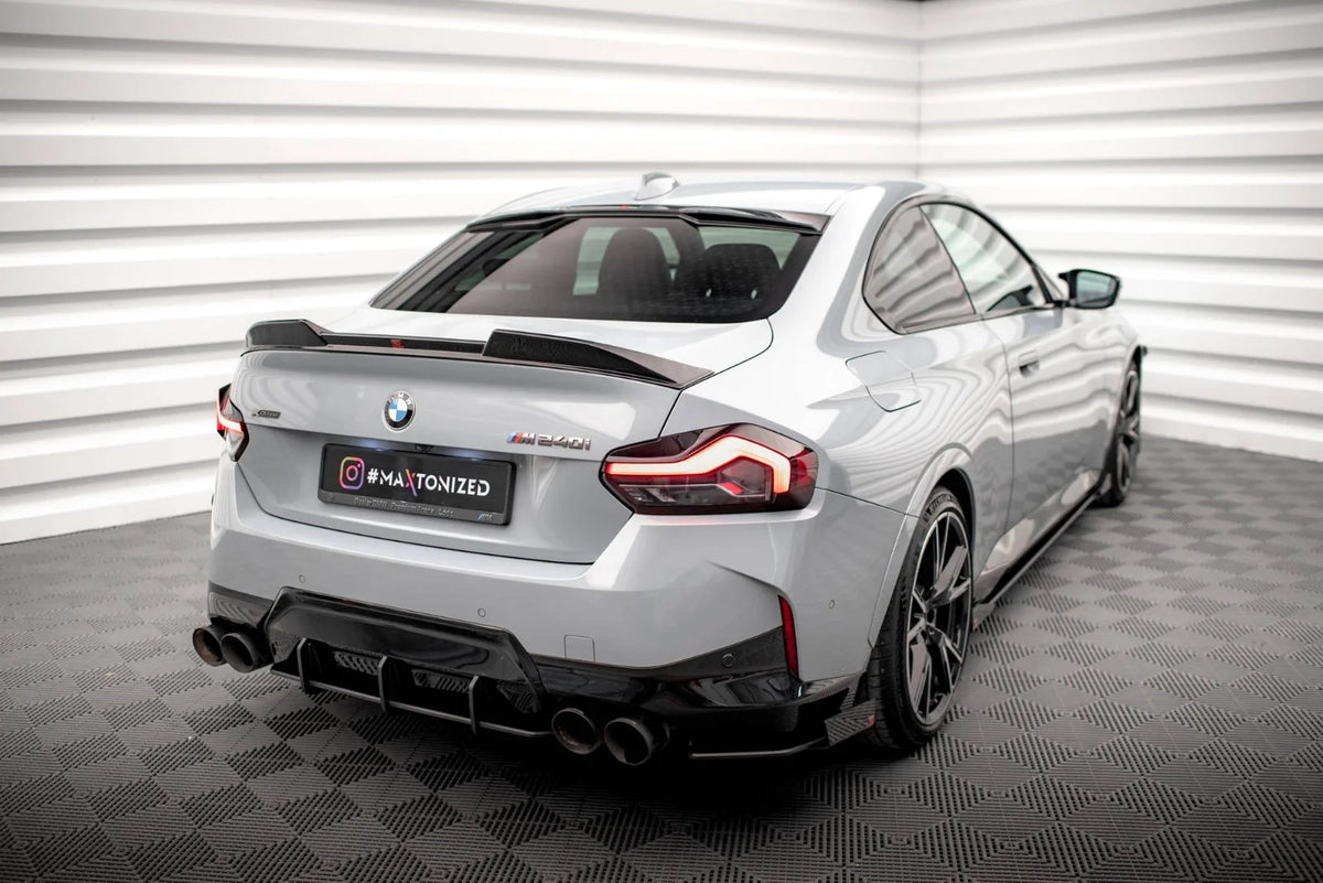 Maxton Design Heckscheiben-Spoiler für BMW 2er Coupé G42 / M2 G87 – Schwarz glänzend