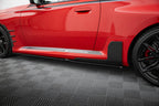 Maxton Design Seitenschweller-Ansätze für BMW M2 M-Performance G87 – Schwarz glänzend passend für BMW M2 G87