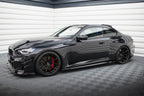 Maxton Design Seitenschweller-Ansätze V.2 – Schwarz glänzend passend für BMW M2 G87