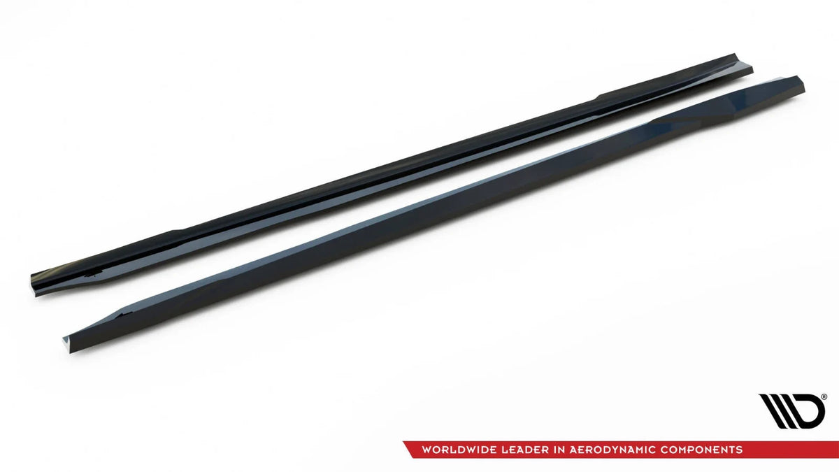 Maxton Design Seitenschweller-Ansätze V.2 – Schwarz glänzend passend für BMW M2 G87