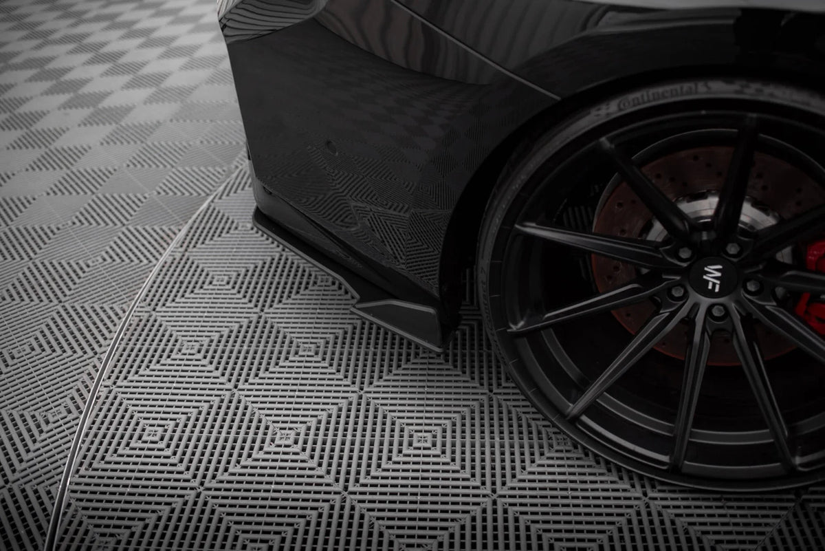 Maxton Design Street Pro Heck-Seitensplitter V.2 – Schwarz matt passend für BMW M2 G87